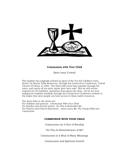 Communion with Your Child Bette Anne Crowell