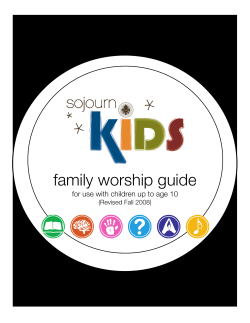 family worship guide for use with children up to age 10