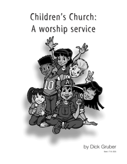 Children’s Church: A worship service by Dick Gruber Item 714-205