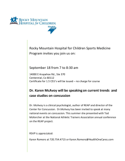Rocky Mountain Hospital for Children Sports Medicine