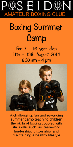 A challenging, fun and rewarding summer camp teaching children