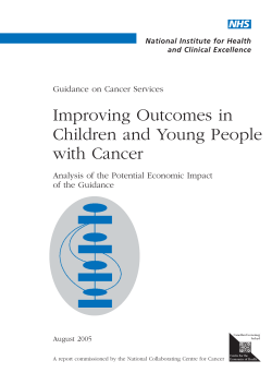 Improving Outcomes in Children and Young People with Cancer NHS
