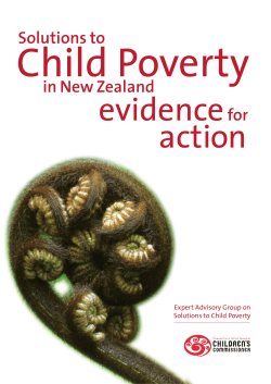 Child Poverty evidence action Solutions to