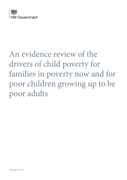 An evidence review of the drivers of child poverty for