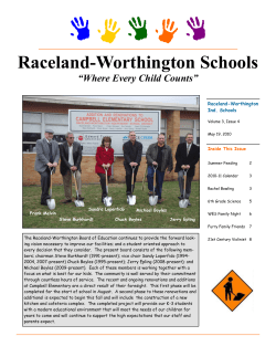 Raceland-Worthington Schools “Where Every Child Counts” Raceland-Worthington Ind. Schools