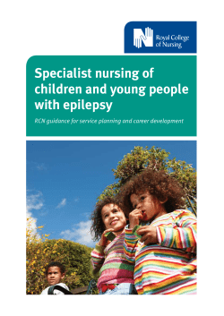 Specialist nursing of children and young people with epilepsy