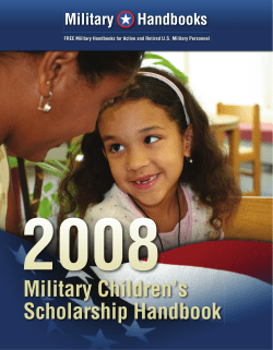 Military Children’s Scholarship Handbook Military Handbooks