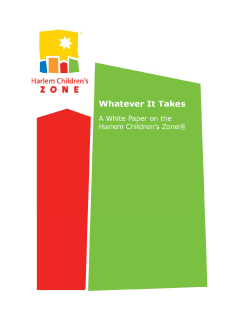 1 Harlem Children’s Zone
