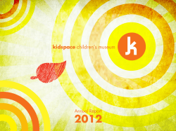 kidspace Annual Report