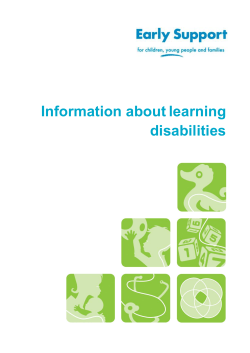 Information about learning disabilities