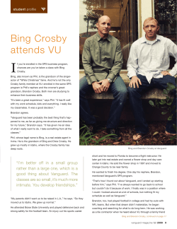 I Bing Crosby attends VU student