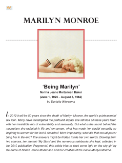 Marilyn monroe I ‘Being Marilyn’ 56