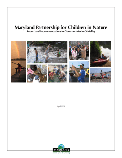 Maryland Partnership for Children in Nature April 2009