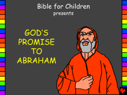 GOD’S PROMISE TO ABRAHAM