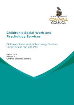 Children’s Social Work and Psychology Services  Children’s Social Work &amp; Psychology Services