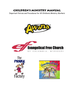 Children’s Ministry Manual