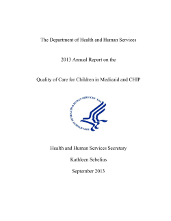 The Department of Health and Human Services