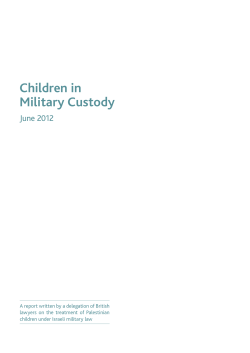 Children in Military Custody June 2012