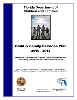 Florida Department of Children and Families Child &amp; Family Services Plan