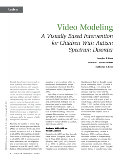 Video Modeling