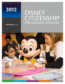Disney Citizenship  2012