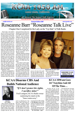 “Roseanne Talk Live” Roseanne Barr