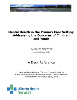 SECOND EDITION A Desk Reference Mental Health in the Primary Care Setting: