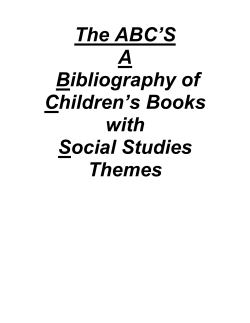 The ABC’S A Bibliography of Children’s Books
