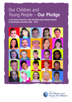 Our Children and Our Pledge IN NORTHERN IRELAND 2006 - 2016