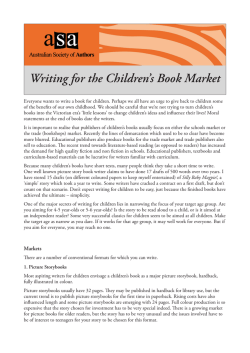 Writing for the Children&rsquo;s Book Market