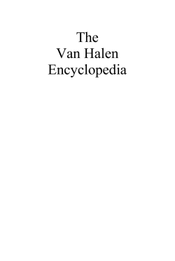 The Van Halen Encyclopedia