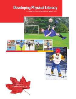 Developing Physical Literacy  Canadian Sport for Life