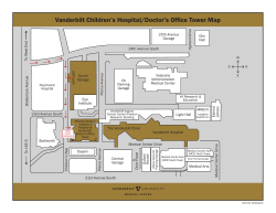 Vanderbilt Children’s Hospital/Doctor’s Office Tower Map