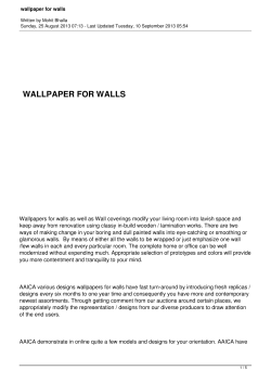 WALLPAPER FOR WALLS