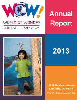 2013 Annual Report 110 N. Harrison Avenue