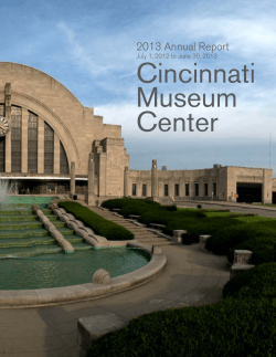 Cincinnati Museum Center 2013 Annual Report