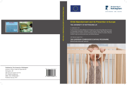 Child Abandonment and its Prevention in Europe evention in Eur