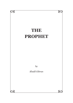 THE PROPHET  