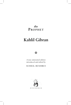 Kahlil Gibran P • the