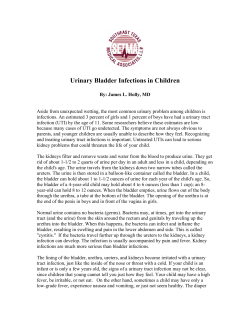 Urinary Bladder Infections in Children