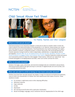 Child Sexual Abuse Fact