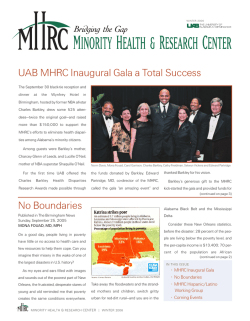 UAB MHRC Inaugural Gala a Total Success