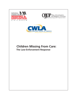Children Missing From Care: The Law-Enforcement Response