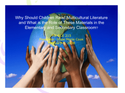 Why Should Children Read Multicultural Literature Elementary and Secondary Classroom