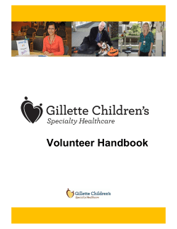 Volunteer Handbook 1