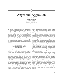 9 Anger and Aggression A