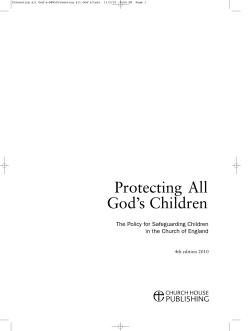 Protecting All God’s Children The Policy for Safeguarding Children