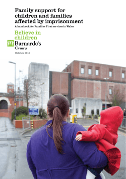 Family support for children and families affected by imprisonment