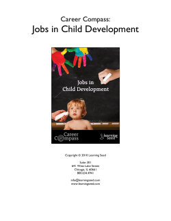 Jobs in Child Development Career Compass: