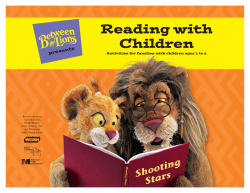Reading with Children presents Activities for families with children ages 3 to 5